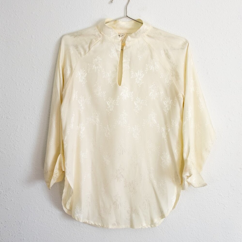 Vintage Cream Silk Blouse / Tunic